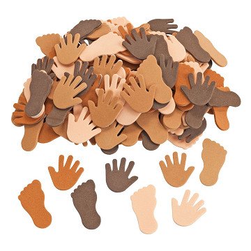 Colorations - Colours Like Me Hands and Feet Foam Stickers, 200 pcs.