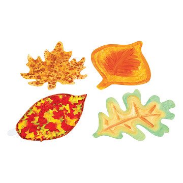 Colorations - Jumbo Leaves Cardboard, Set of 24