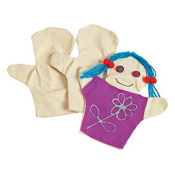 Colorations - Decorate your Own Hand Puppets, Set of 12