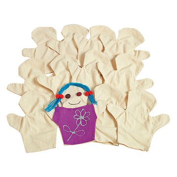 Colorations - Decorate Your Own Hand Puppets, Set of 12
