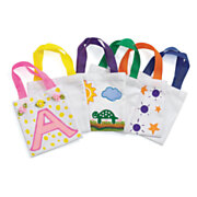 Colorations - Mini Canvas Tote Bags, 24pcs.