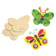 Colorations - Decorate Your Own Wooden Butterflies, Set of 12