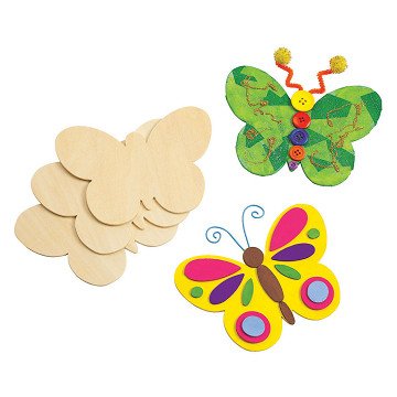 Colorations - Decorate your Own Wooden Butterflies, Set of 12