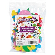 Colorations - Self-adhesive Foam Shapes, 54pcs.