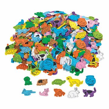 Colorations - Favorite Animals Foam Shapes, 500pcs.