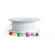 Colorations - Elastische Kordel Weiß für Perlen, 91mtr.