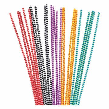 Colorations - Chenille Wire Striped, 100 pcs.
