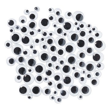 Colorations - Wiggle Eyes Black, 100pcs.