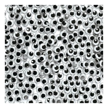 Colorations - Wiggle Eyes Black, 1000 pcs.