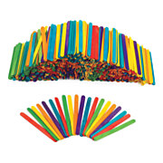Colorations - Colored Wooden Craft Sticks, 1000pcs.