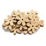 Colorations - Wooden Daisy Flowers Small, 20pcs.