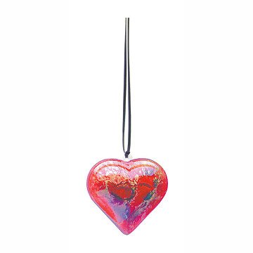 Colorations - Fillable Ornament Transparent Heart, Set of 12