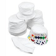 Decorate your own Canvas Fisherman Hat, Set of 10