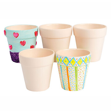 Colorations - Decorate your own Flowerpot Ceramic. Set of 12