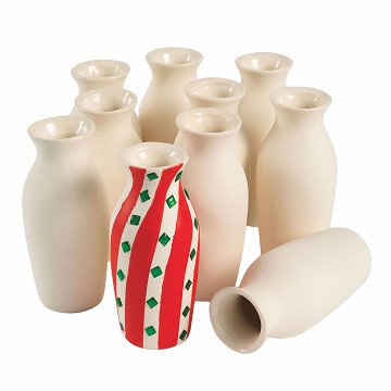 Colorations - Decorate your own Ceramic Vase, Set of 12