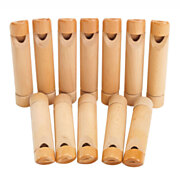 Colorations - Decorate your own Wooden Slide Whistle, Set of 12