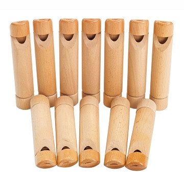 Decorate your own Wooden Slide Whistle, 12 pcs