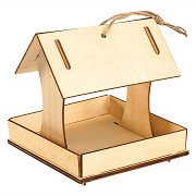 Colorations - Make your own Wooden Bird Feeder House, Set of 6