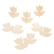 Colorations - Make and Decorate Your Own Wooden Tulip, Set of 12