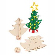 Colorations - Make your own Wooden Christmas Tree, Set of 12