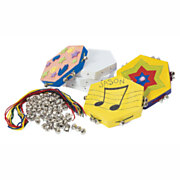 Colorations - Make your own Papier-mache Tambourine, Set of 12
