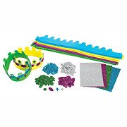 Colorations - Make and Decorate your own Foam Crown, Set of 16