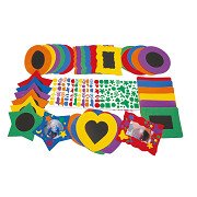 Schaumstoff-Fotorahmen mit selbstklebenden Schaumstoff Aufkleber, 36 Stück