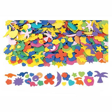 Colorations - Fun Foam Figures, 1000pcs.