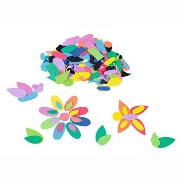 Colorations - Zelfklevende Foam Figuren Stickers, 1000st.