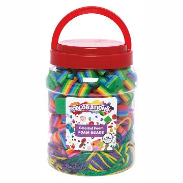 Colorations - Schaumstoffperlen-Set - 200 Stück.