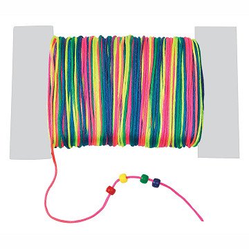 Colorations - Satin Beading Cord Rainbow, 91mtr.