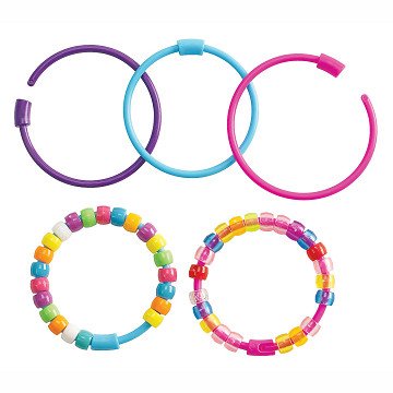 Colorations - Stringing Bead Bracelets with Clasp, Set of 24