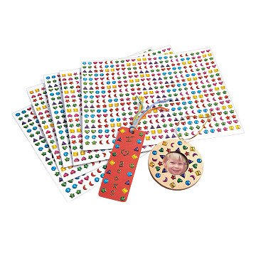 Colorations – 3D-Edelsteinaufkleber, 2150 Stück.
