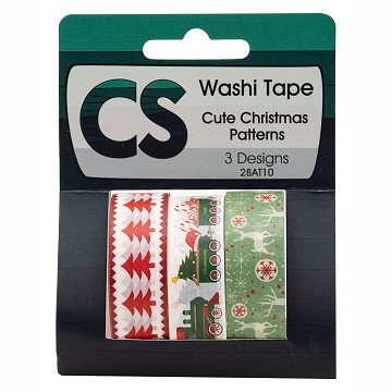 Colorations - Washi Tape Christmas 3 Rolls, 5mtr.