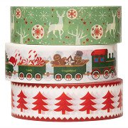 Colorations - Washi Tape Weihnachten 3 Rollen, 5mtr.