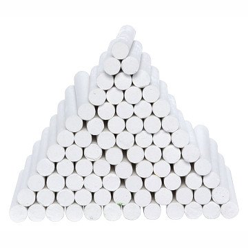 Colorations - White Dustless Chalk, 100pcs.