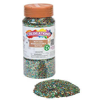 Colorations - Biologische Afbreekbare Glitter - Multi, 113 gram