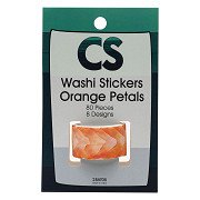 Colorations - Washi Stickers - Orange Petals, 80 pcs.
