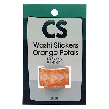 Colorations - Washi Stickers - Orange Petals, 80 pcs.