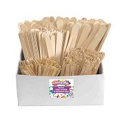 Colorations - Wooden Craft Sticks Miscellaneous Classroom Set, 1200 pcs.