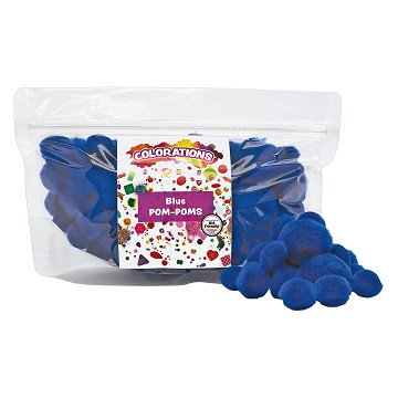 Colorations - Pom Pompons Blau, 100 Stk.