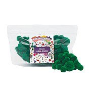 Färbungen - Pom Poms Grün, 100 Stück.