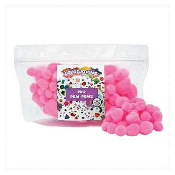 Colorationen - Pom Poms Pink, 100 Stück.