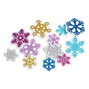 Colorations - Glitter Foam Snowflakes, 300 pcs.