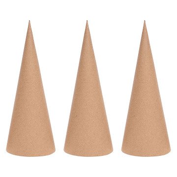 Colorations - Papier-mache Cones - 20 cm, 20 pcs.