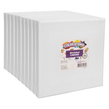 Colorations - Stretched Canvas 20 x 20 cm, 10 pcs.