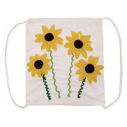 Decorate your own Sustainable Cotton Gym Bag, 5 pieces