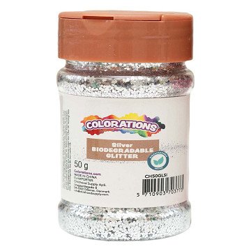 Colorations - Biologisch abbaubarer Glitter Silber - 50g