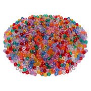 Colorations - Pony Beads Transparent 6x9 mm, 1000 pcs.