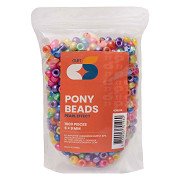 Colorations - Pony Kralen Parelmoereffect 6x9 mm, 1000st.